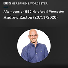 LTC Liz Taylor talks to Andrew Easton BBC Hereford and Worcester about ideas for the office Christmas party