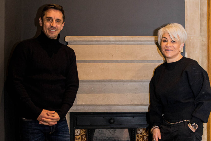 Gary Neville talks with Liz Taylor Events that Made Me 1