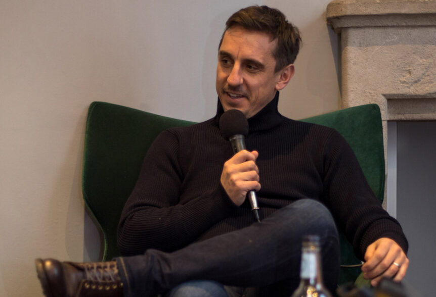 Liz Taylor Events that Made Me talks with Gary Neville