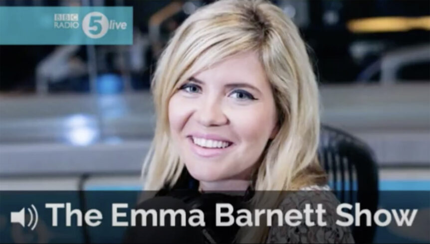 Liz Taylor talks birthday party celebrations with Emma Barnett on BBC Radio 5 Live