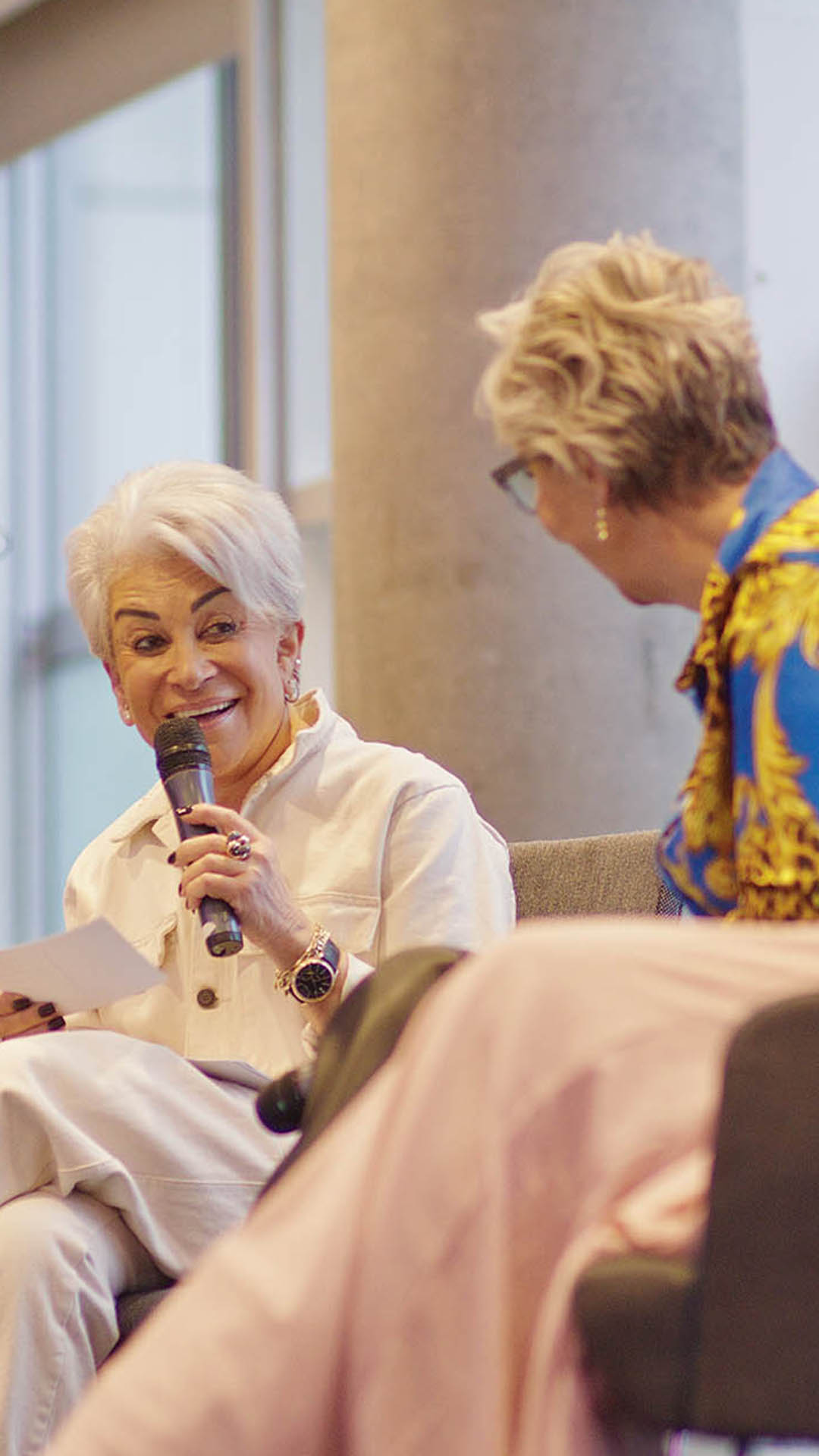 Liz Taylor Interviewer Debate Host