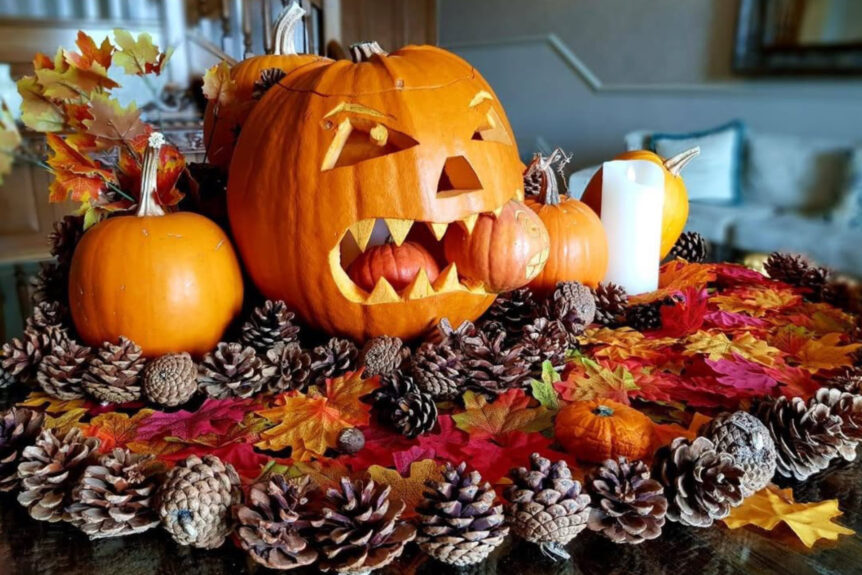 St Brelade’s Bay Hotel Halloween Display